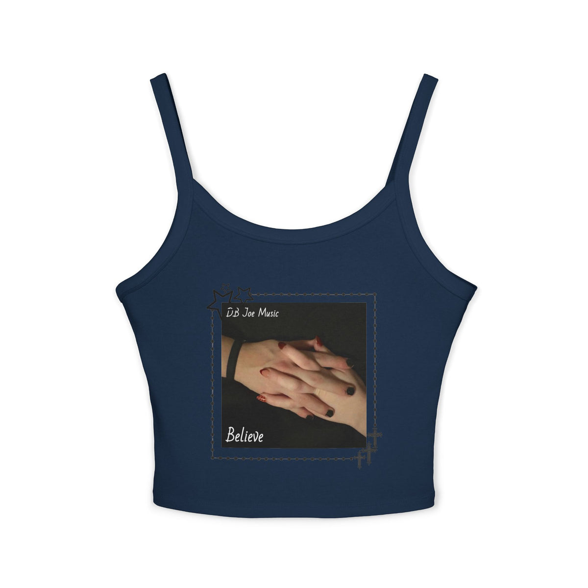 D.B Joe Believe Womens Crop Top