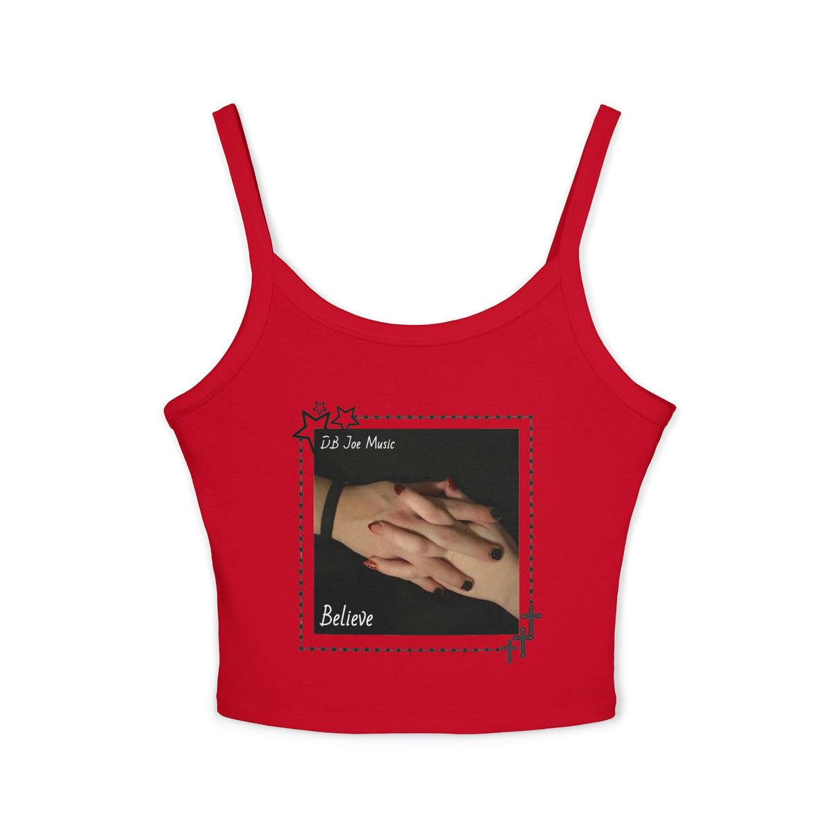D.B Joe Believe Womens Crop Top
