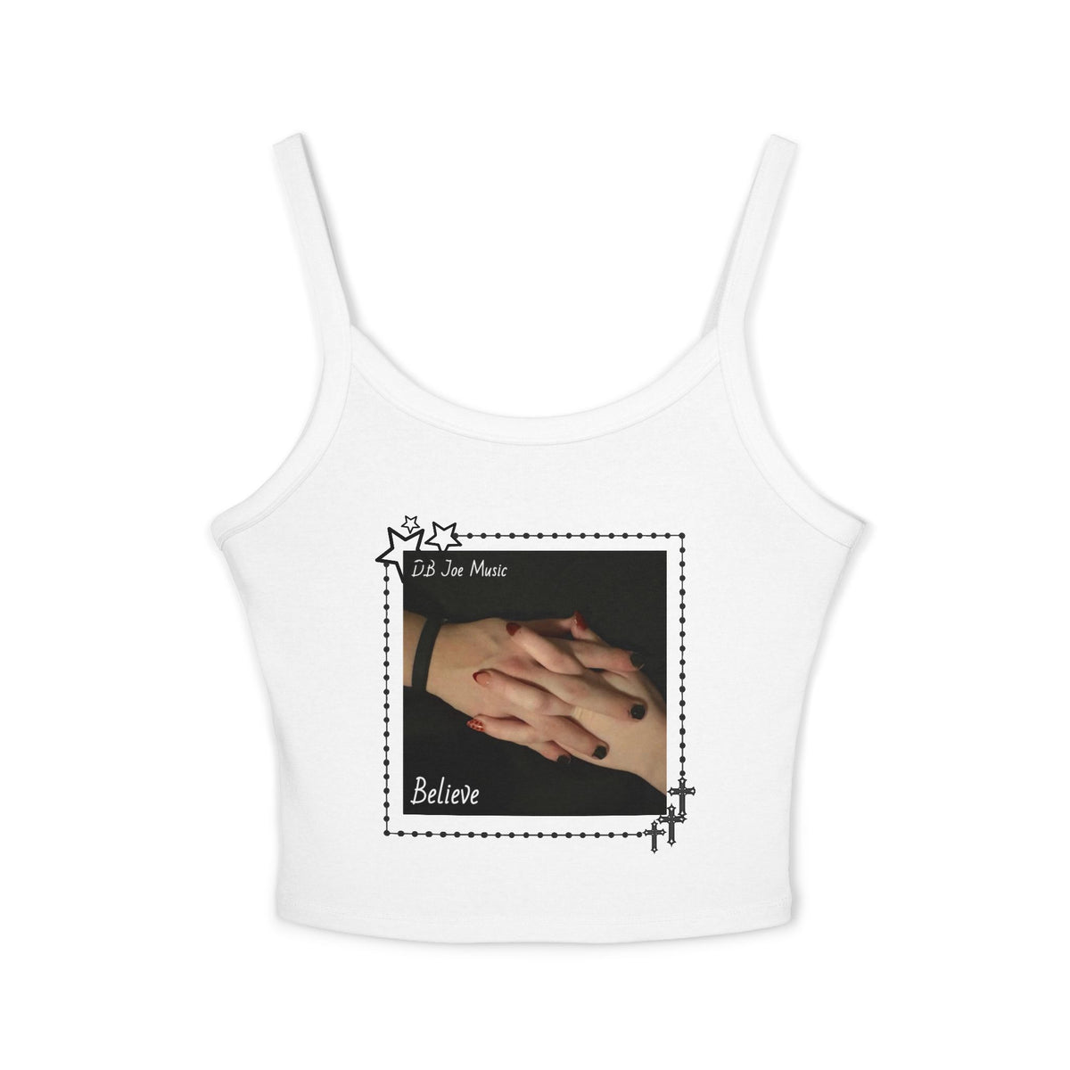 D.B Joe Believe Womens Crop Top