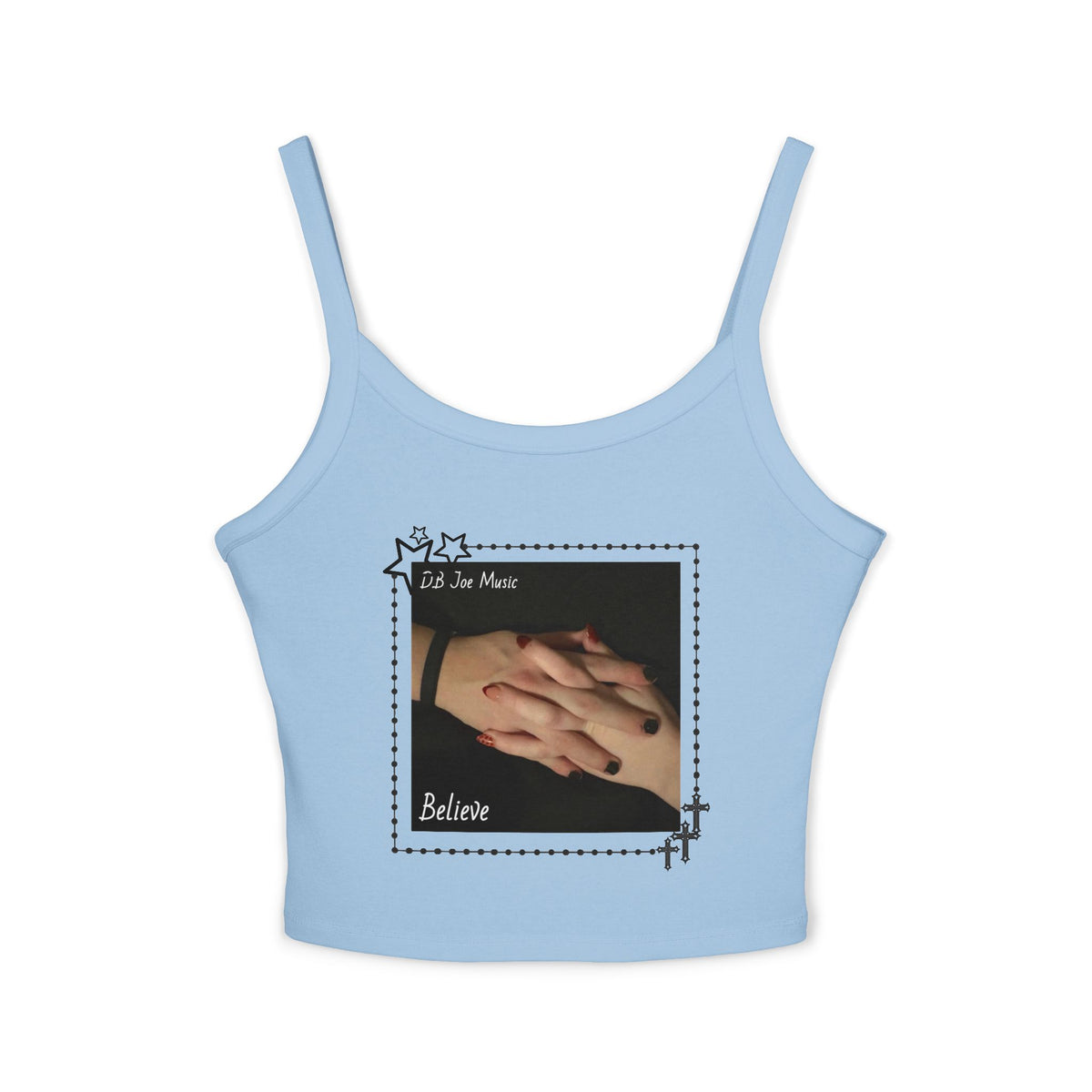 D.B Joe Believe Womens Crop Top